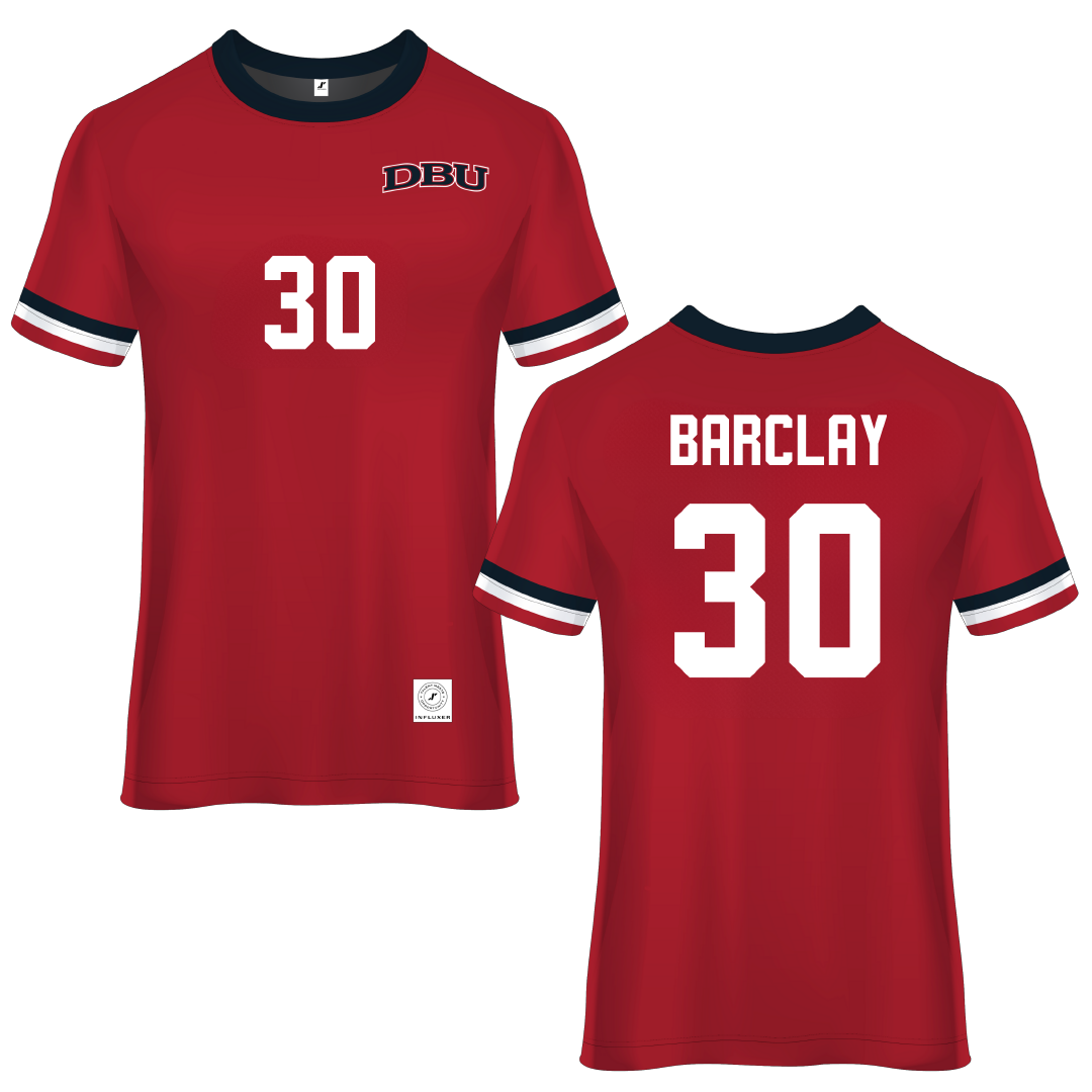 Dallas Baptist University Red Soccer Jersey - #30 Paige Barclay