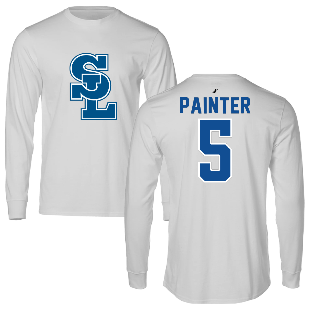 Salt Lake Community College Softball Light Gray Performance Long Sleeve - #5 Lahela Painter