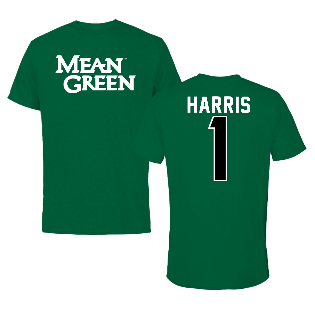 University of North Texas Softball Green Performance Tee - #1 Rylie Harris