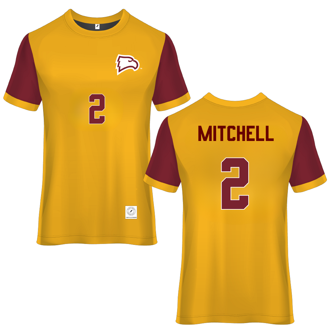 Winthrop University Gold Soccer Jersey - #2 Taylor Mitchell