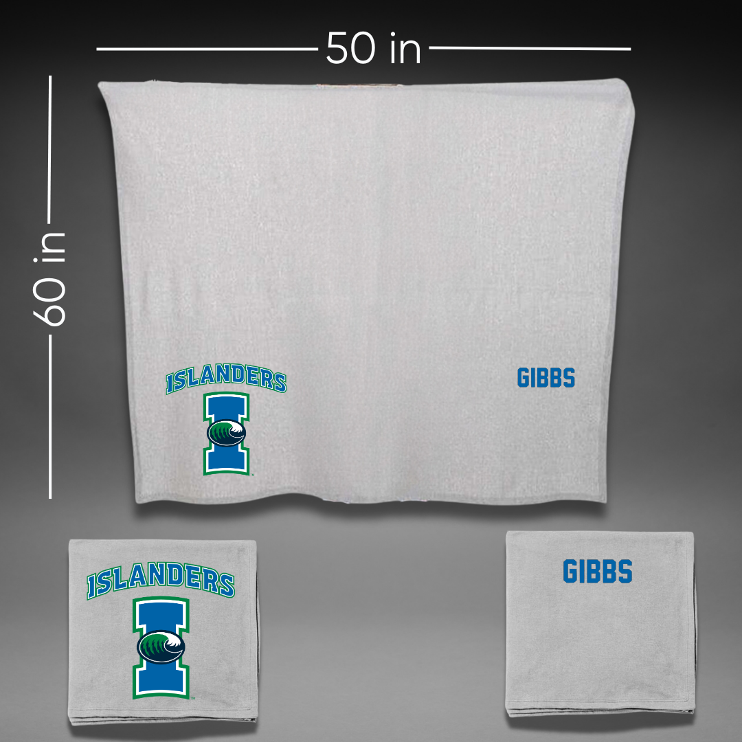 Texas A&M University-Corpus Christi Golf Gray Blanket - Samantha Gibbs