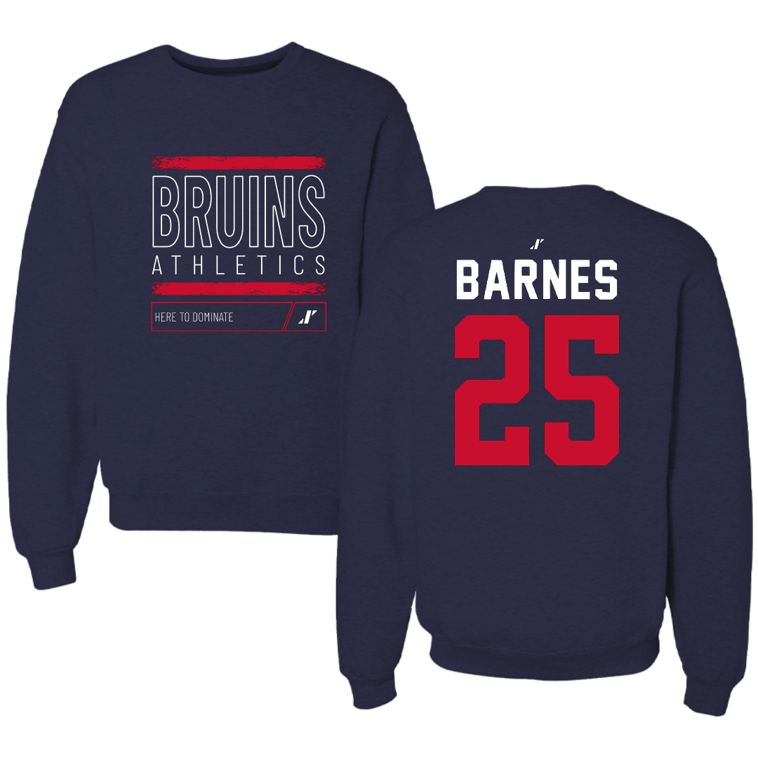 Belmont University Softball Navy Dominate Crewneck - #25 Emma Barnes