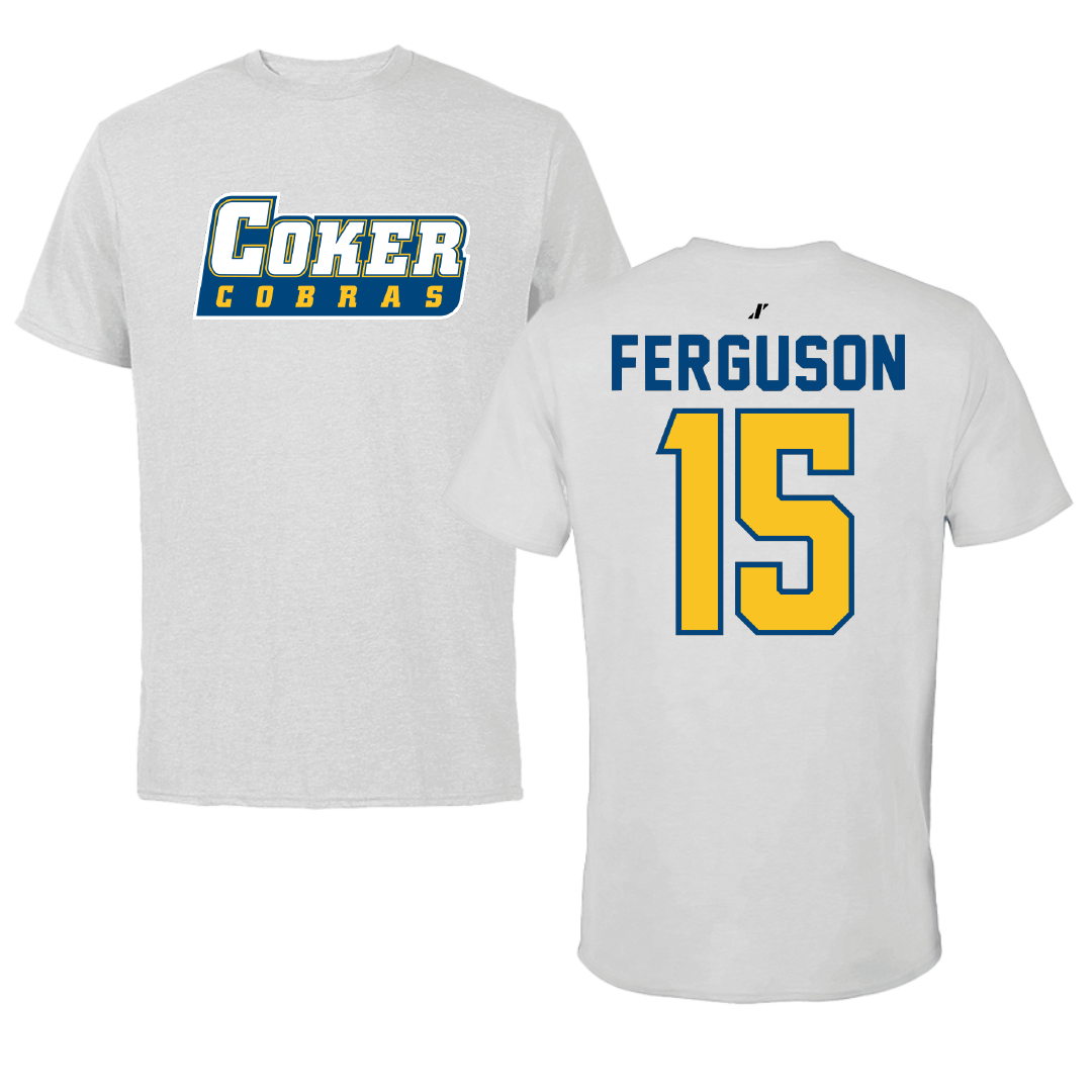 Coker University Basketball Light Gray Tee - #15 Dasia Ferguson