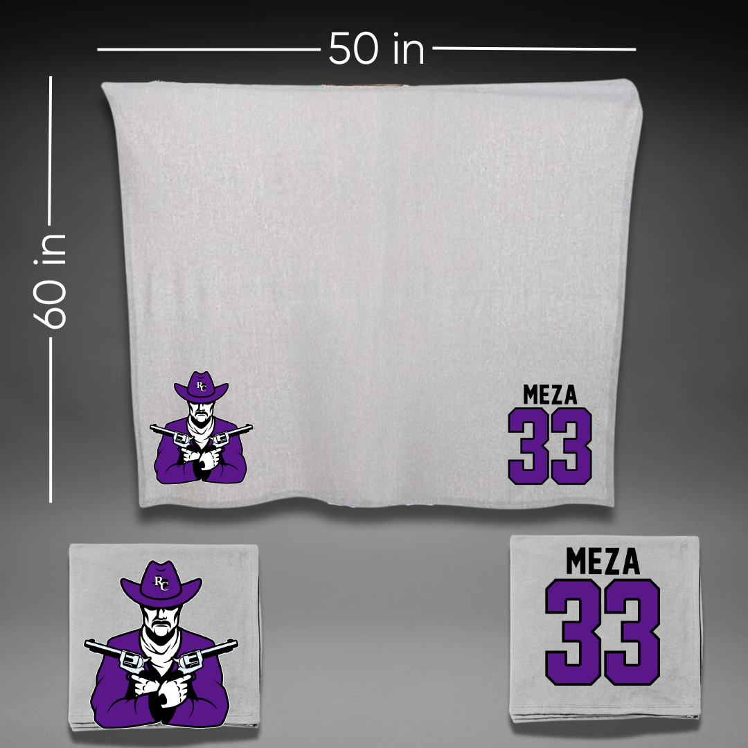 Ranger College Softball Gray Blanket - #33 Arianna Meza