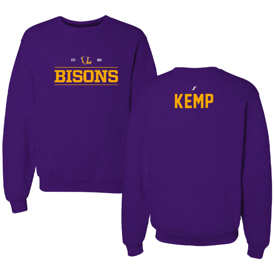 Lipscomb University TF and XC Purple General Crewneck - Dimitri Kemp
