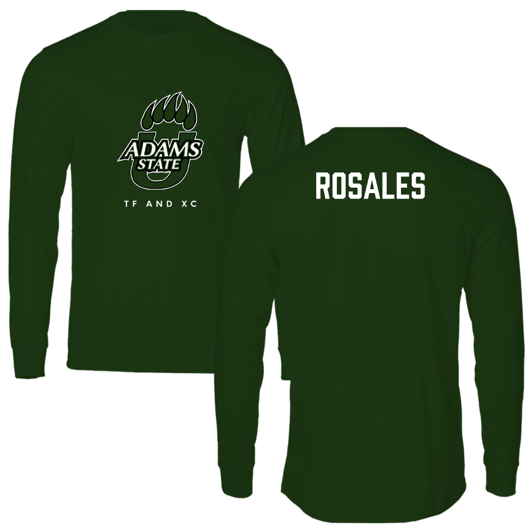 Adams State University TF and XC Green Performance Long Sleeve - Juan Rosales