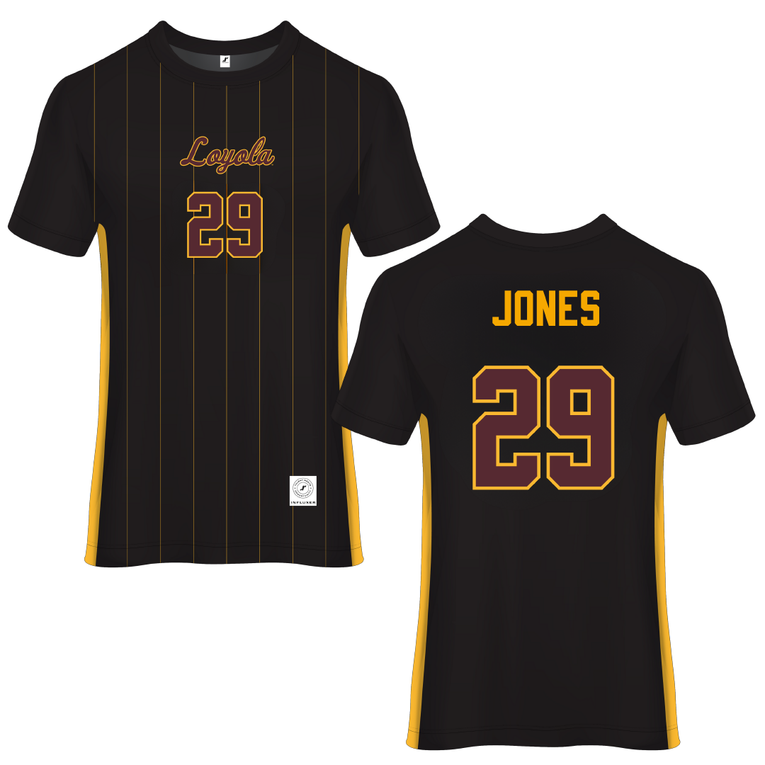 Loyola University-Chicago Black Soccer Jersey - #29 Kenedi Jones