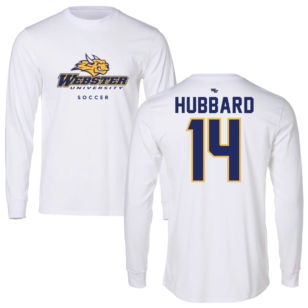 Webster University Soccer White Long Sleeve - #14 Jasmine Hubbard