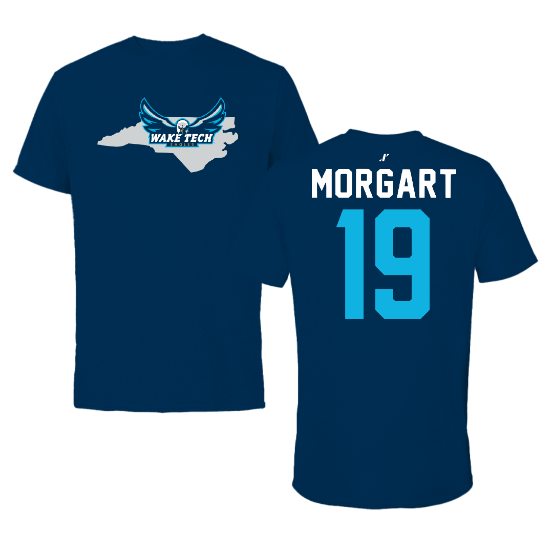 Wake Tech Community College Volleyball Navy State Performance Tee - #19 Hannah Morgart
