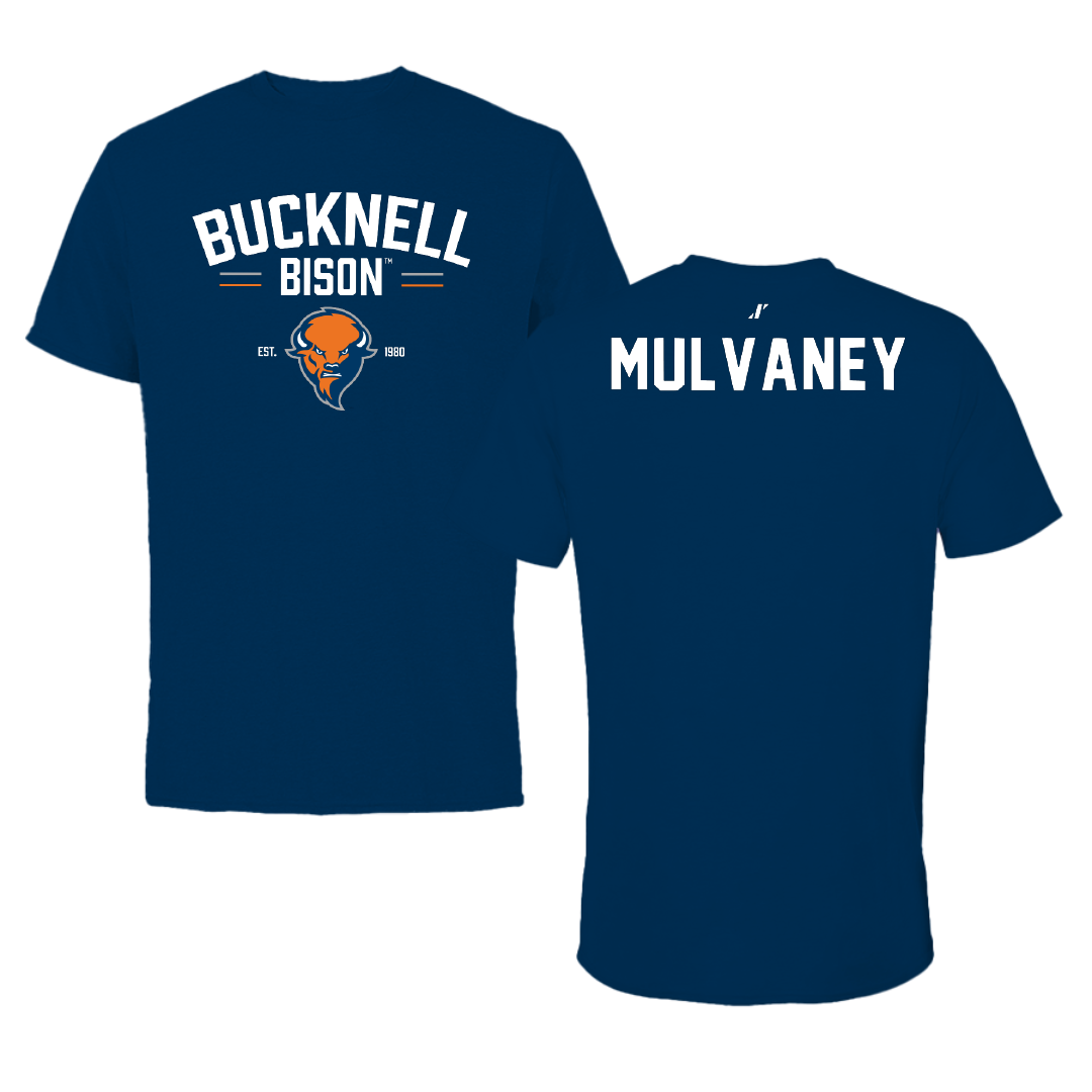 Bucknell University Wrestling Navy General Performance Tee - Noah Mulvaney