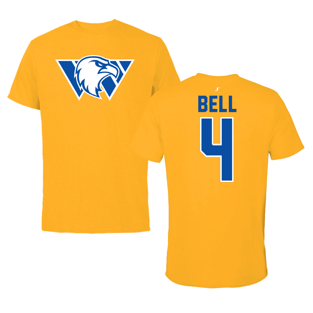 Williams Baptist University Baseball Gold Tee - #4 Chas Bell