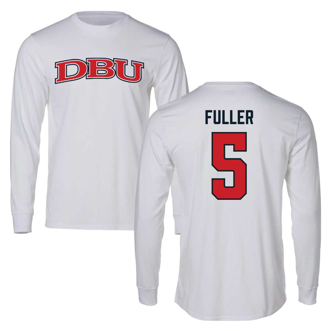 Dallas Baptist University Volleyball White Long Sleeve - #5 Delaney Fuller