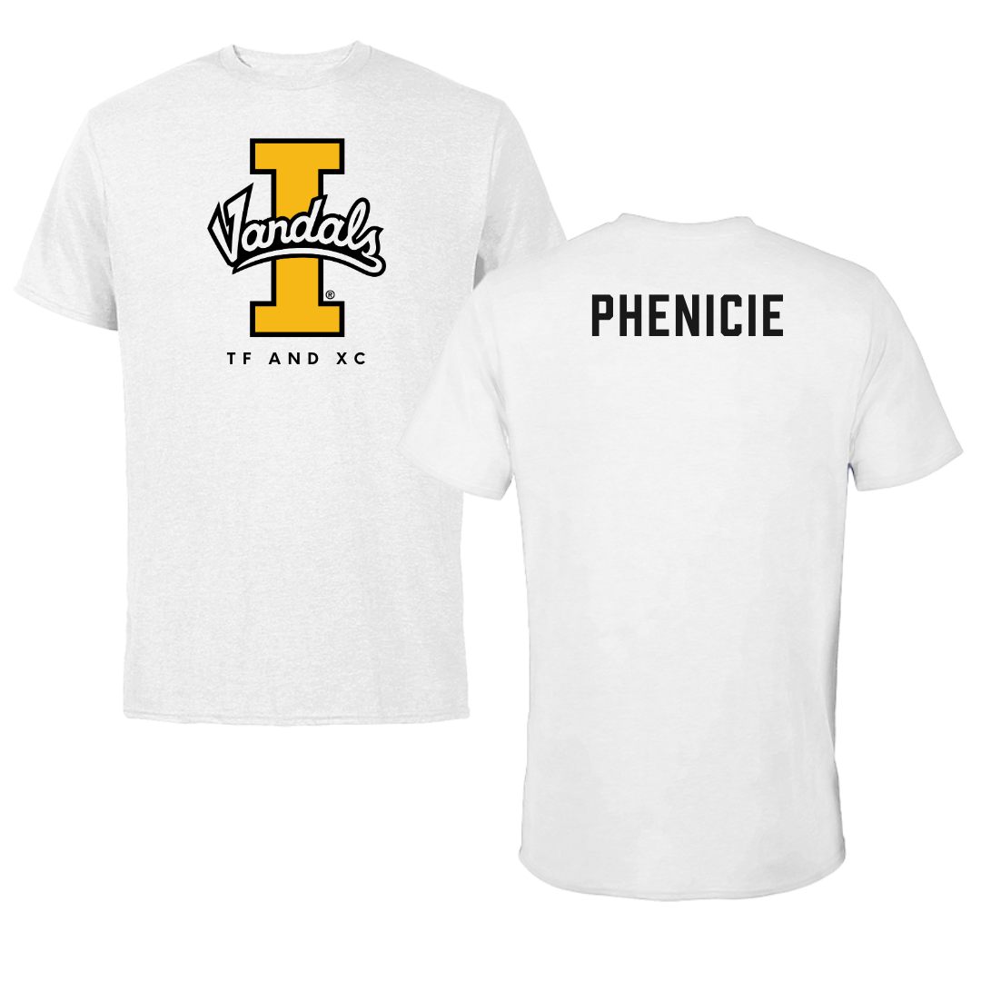 University of Idaho TF and XC White Vandals Performance Tee - Lily Phenicie