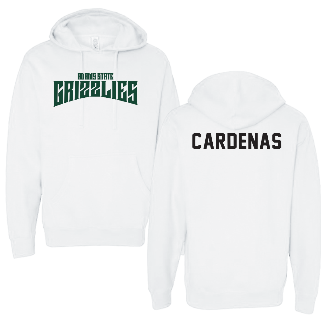 Adams State University TF and XC White Classic Hoodie - David Cardenas