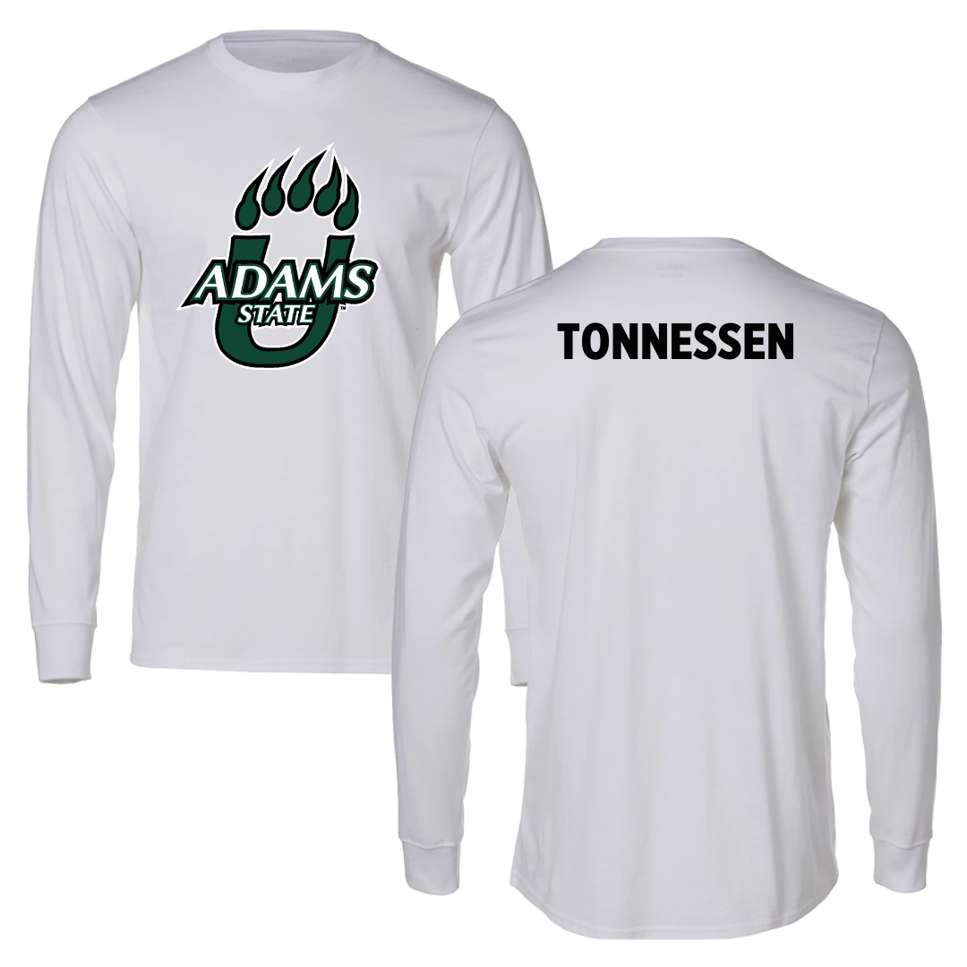Adams State University Wrestling White Long Sleeve - Benjamin Tonnessen