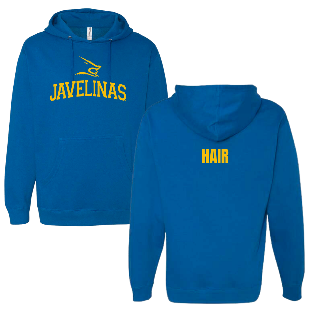 Texas A&M University-Kingsville TF and XC Blue Hoodie - Paxton Hair