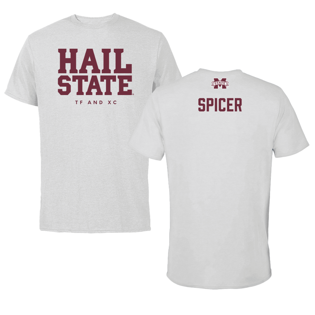 Mississippi State University TF and XC Solid Athletic Gray Performance Tee - Chanice Spicer