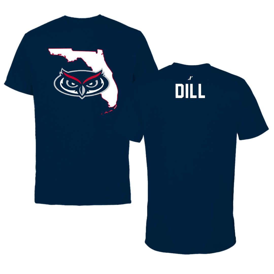Florida Atlantic University Dance Navy State Performance Tee - Charlotte Dill