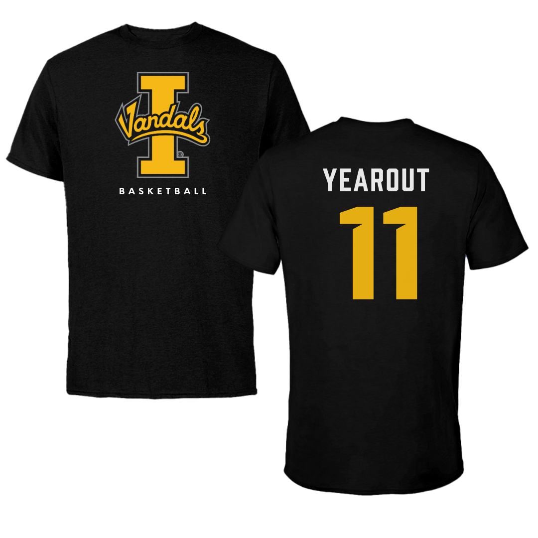 University of Idaho Basketball Black Vandals Performance Tee - #11 Titus Yearout