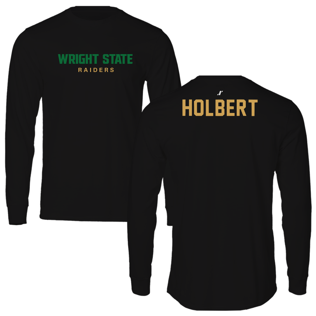 Wright State University TF and XC Black Long Sleeve - Jacob Holbert