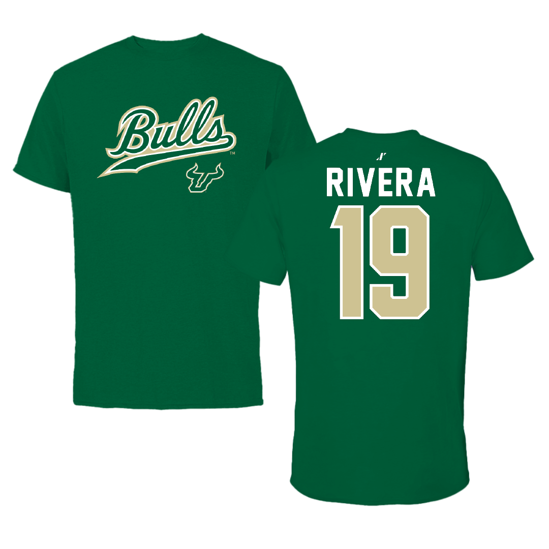 University of South Florida Softball Green General Performance Tee - #19 Alanah Rivera