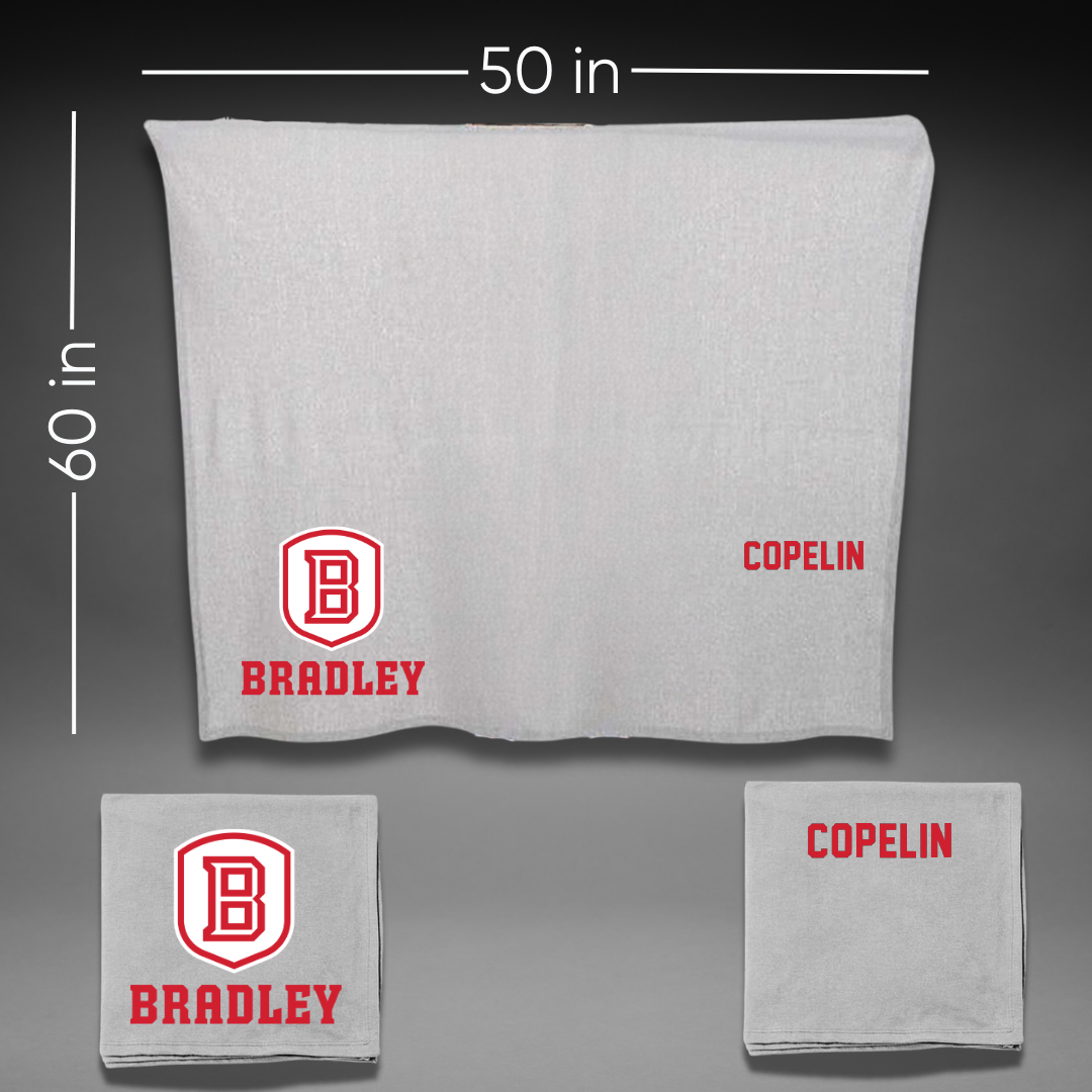 Bradley University TF and XC Gray Blanket - Jaxson Copelin