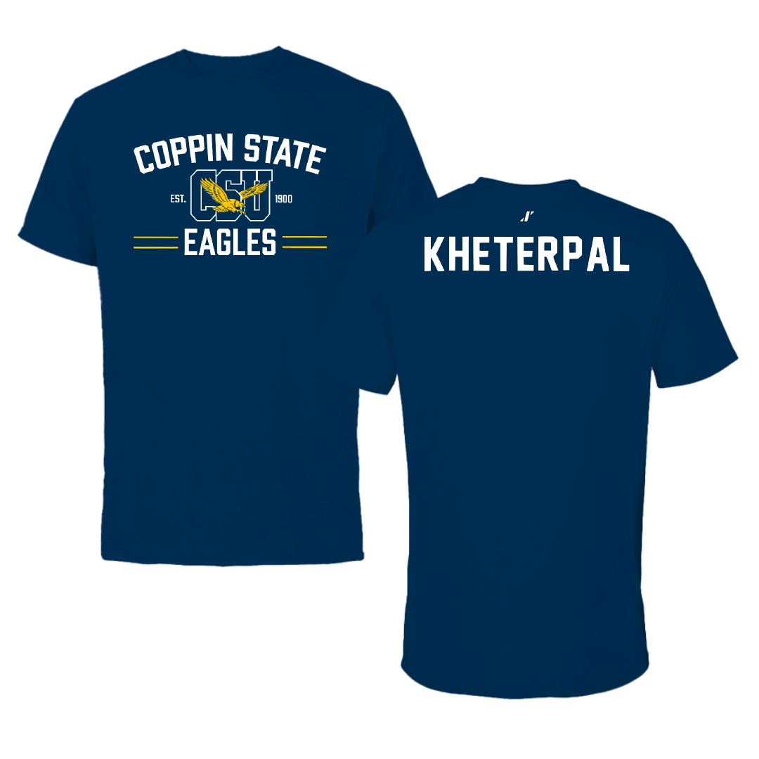 Coppin State University Tennis Navy General Tee - Harsh Kheterpal