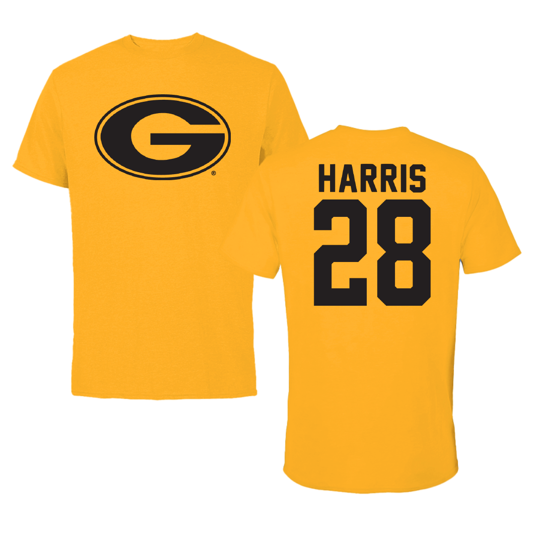 Grambling State University Football Gold Tee - #28 Marquis Harris