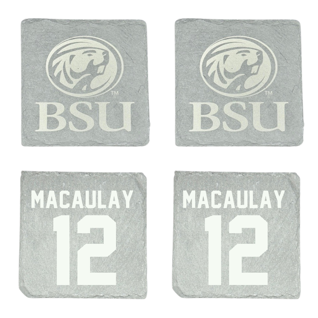 Bemidji State University Ice Hockey Stone Coaster (4 Pack)  - #12 AJ Macaulay