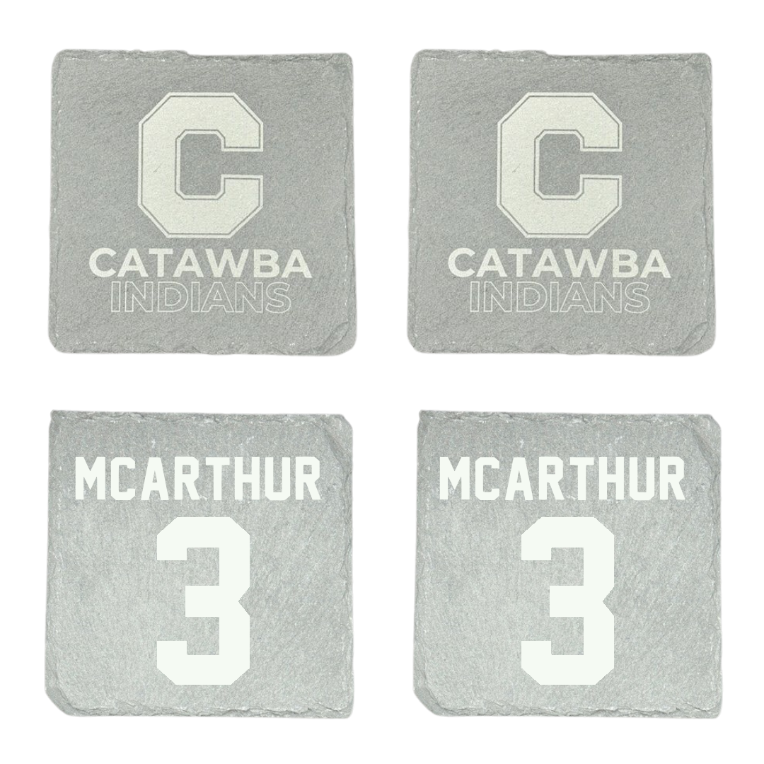 Catawba College Football Stone Coaster (4 Pack)  - #3 Amari McArthur