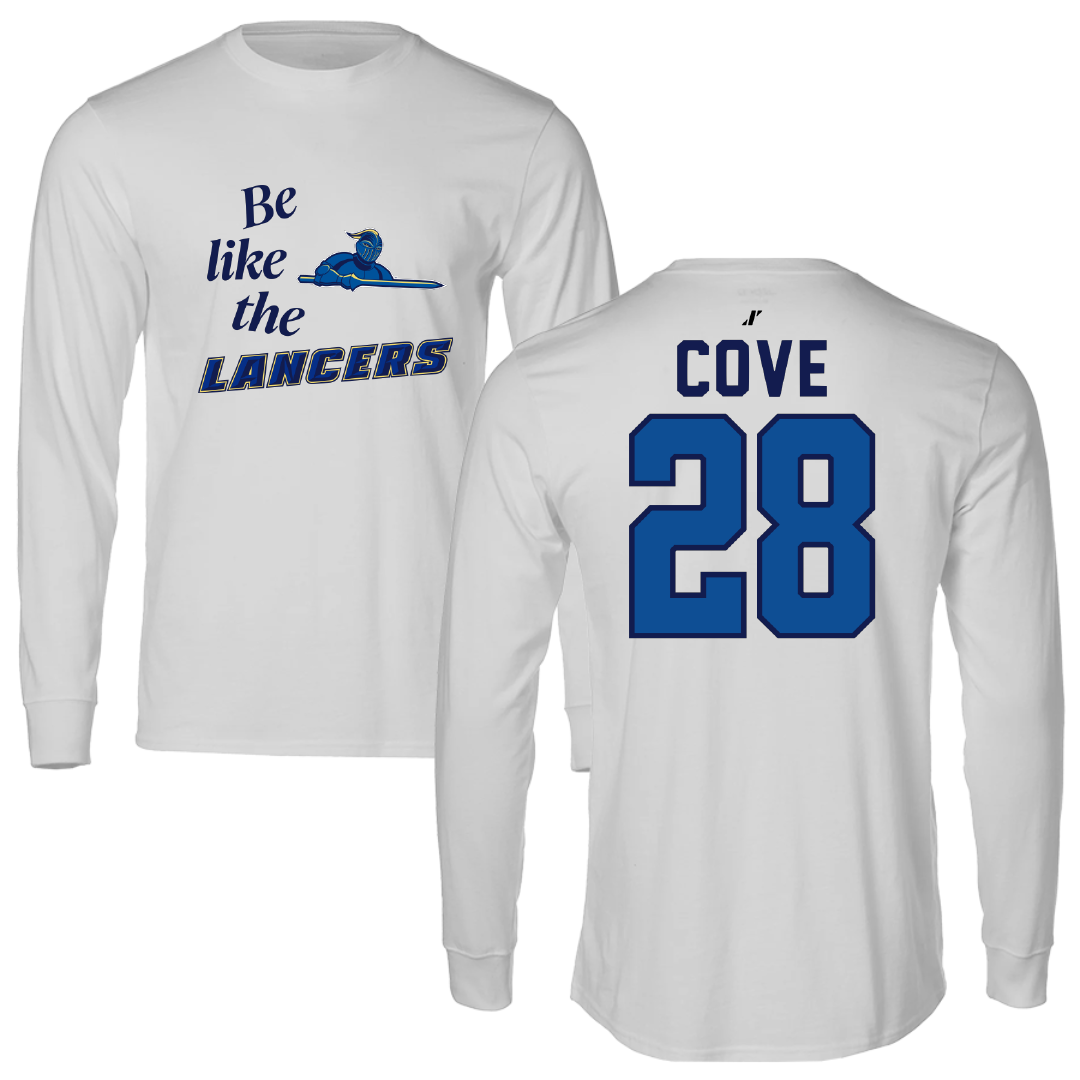Worcester State University Baseball Light Gray Be Like Us Performance Long Sleeve - #28 Tedy Cove