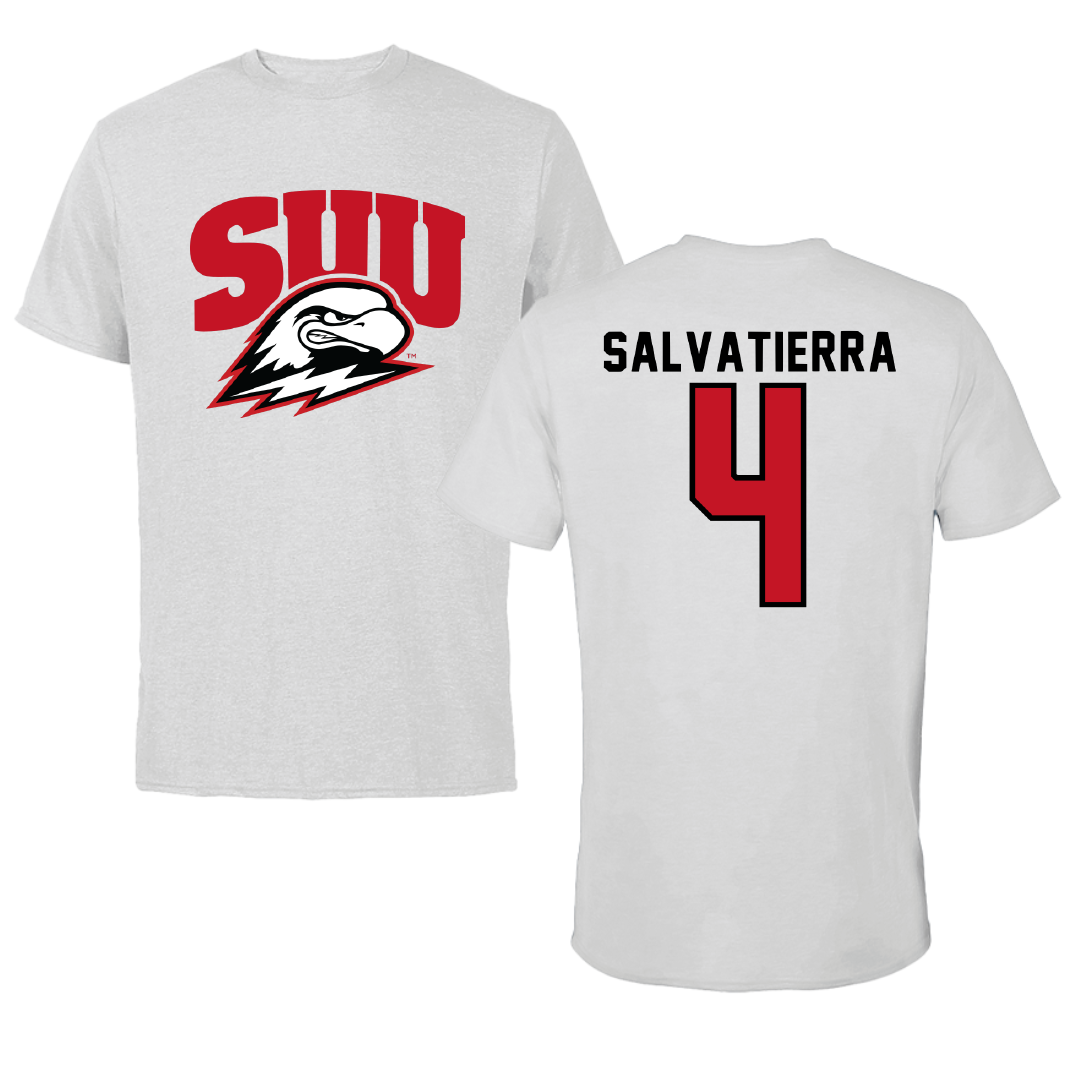 Southern Utah University Softball Light Gray Tee - #4 Michaella Salvatierra