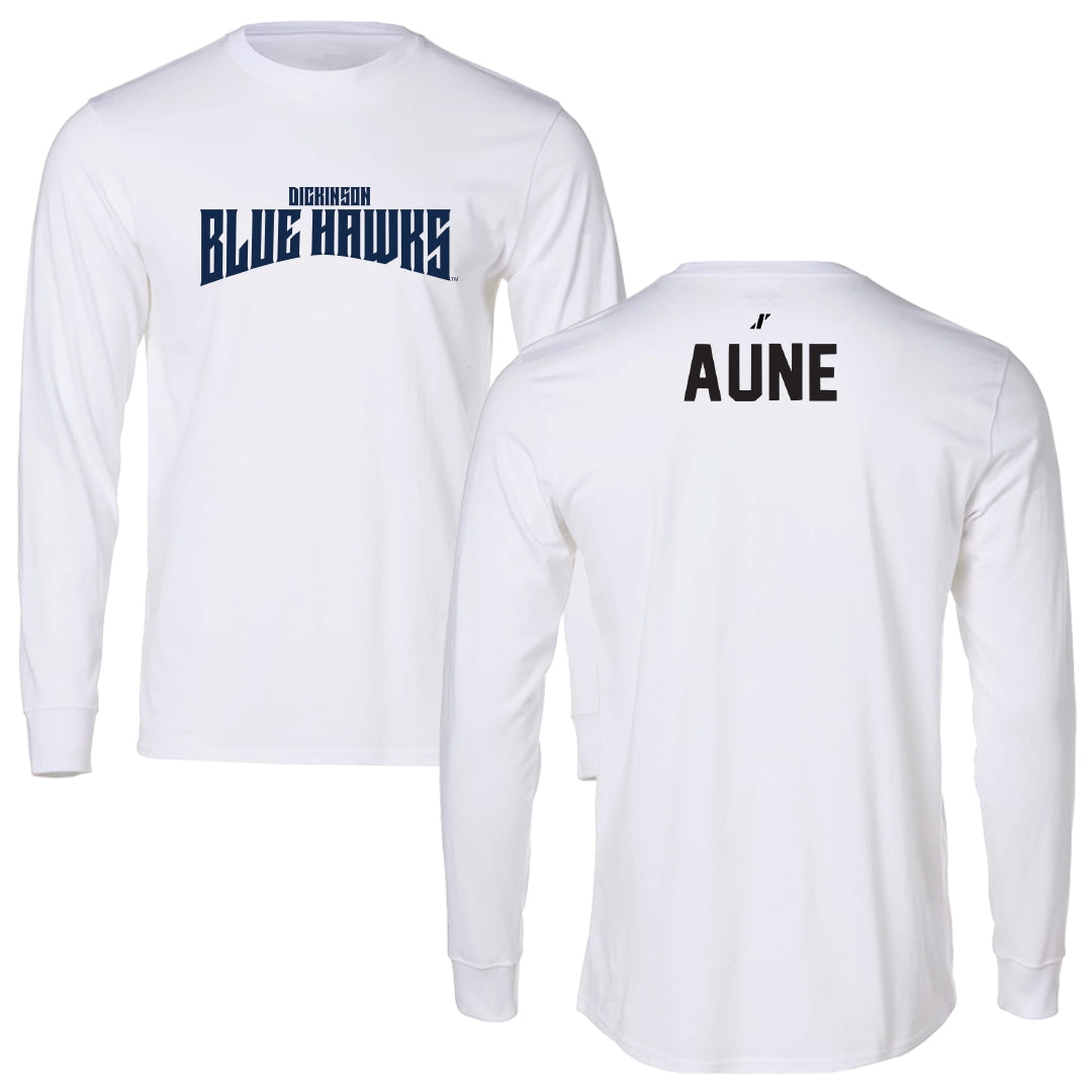 Dickinson State University TF and XC White Classic Performance Long Sleeve - Morgan Aune