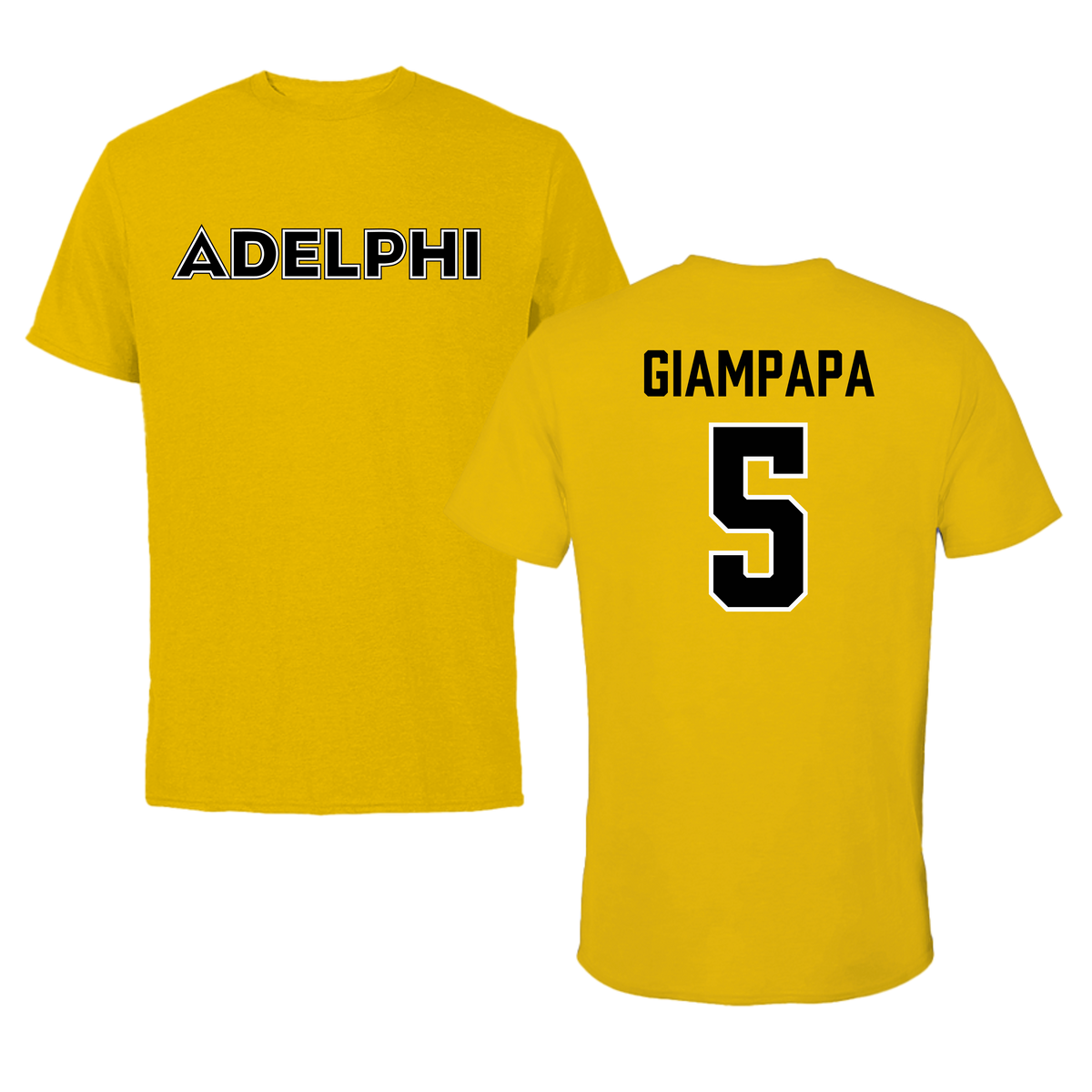 Adelphi University Bowling Gold Tee - #5 Giana Giampapa
