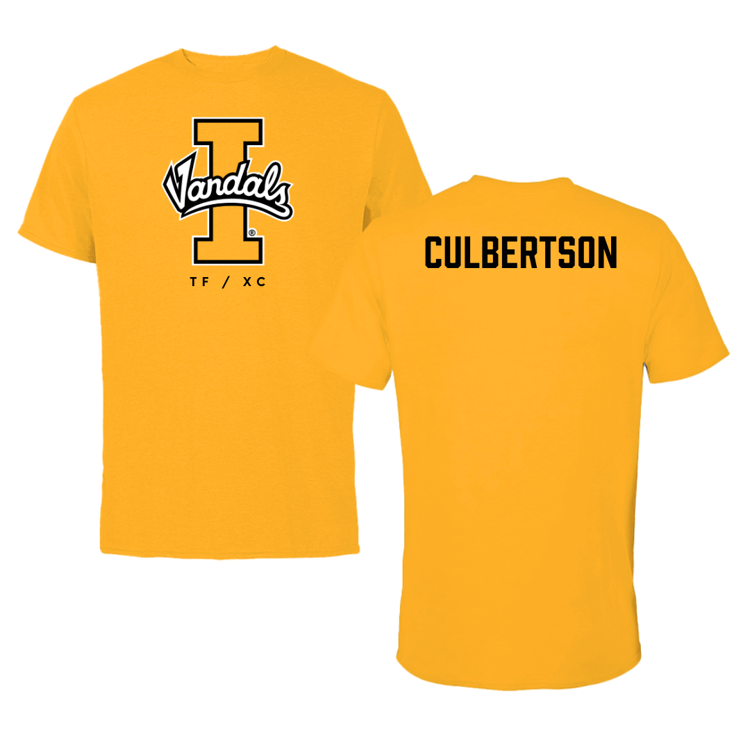 University of Idaho TF and XC Gold Tee - Noah Culbertson