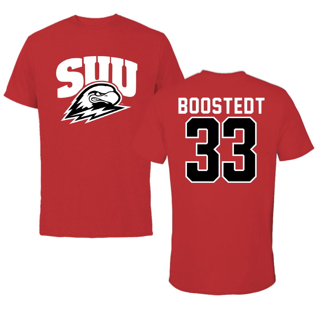 Southern Utah University Softball Red Performance Tee - #33 Amyah Boostedt