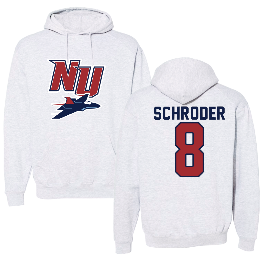 Newman University Soccer Gray Hoodie - #8 Cameron Schroder
