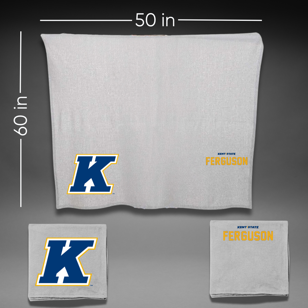 Kent State University Wrestling Gray Blanket - Aaron Ferguson