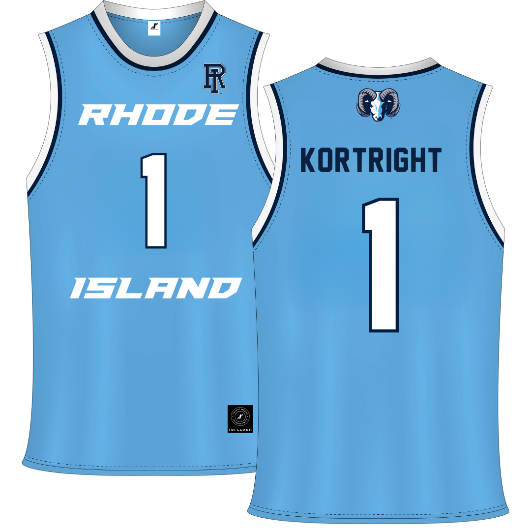 University of Rhode Island Blue Basketball Jersey - #1 Luis Kortright