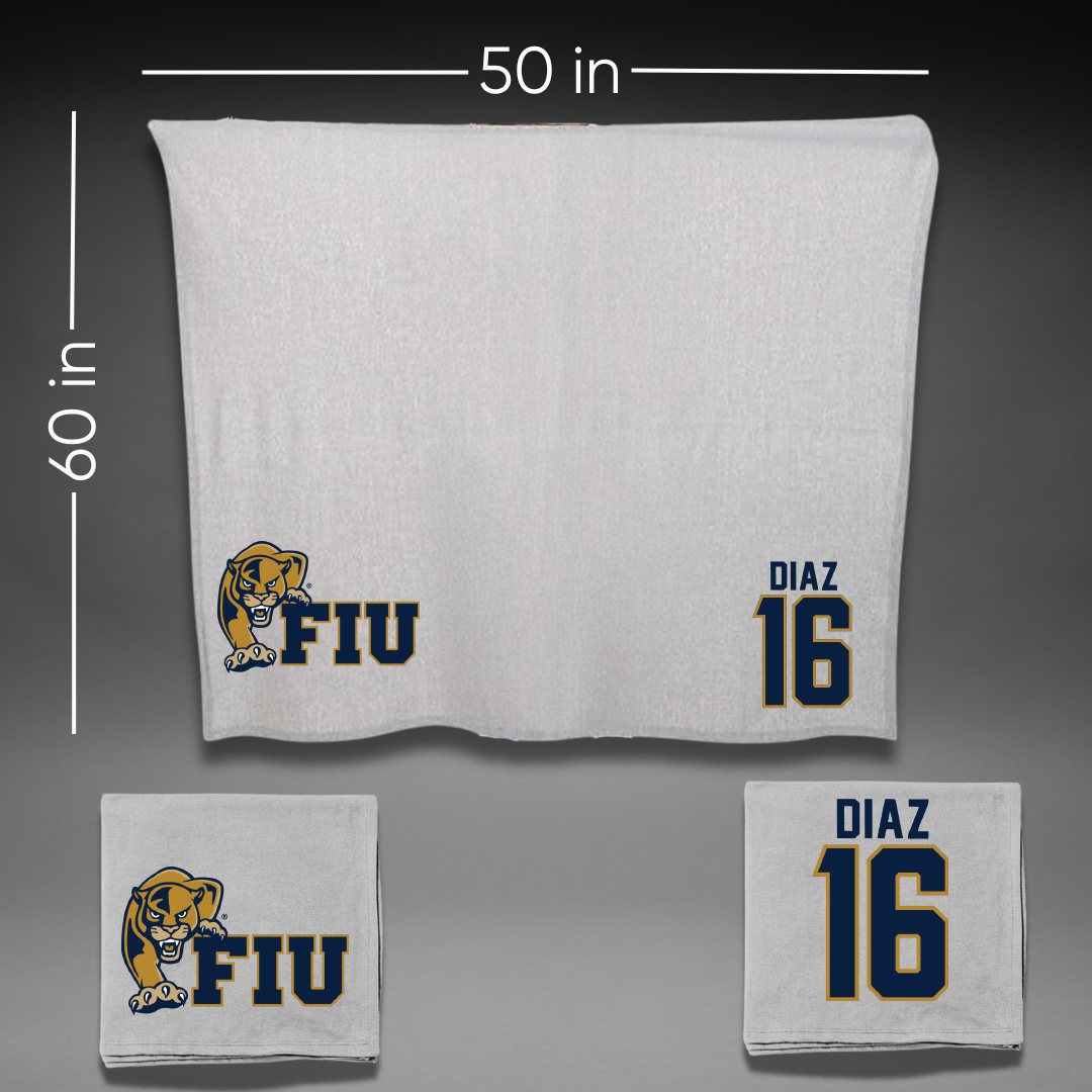 Florida International University Softball Gray Blanket - #16 Ciera Diaz