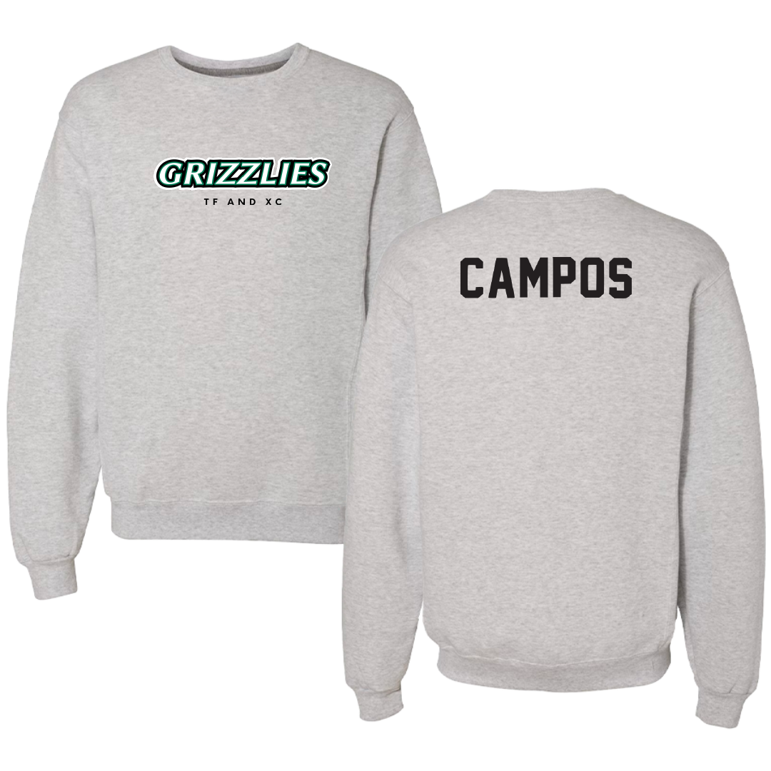 Adams State University TF and XC Gray Grizzlies Crewneck - Julian Campos