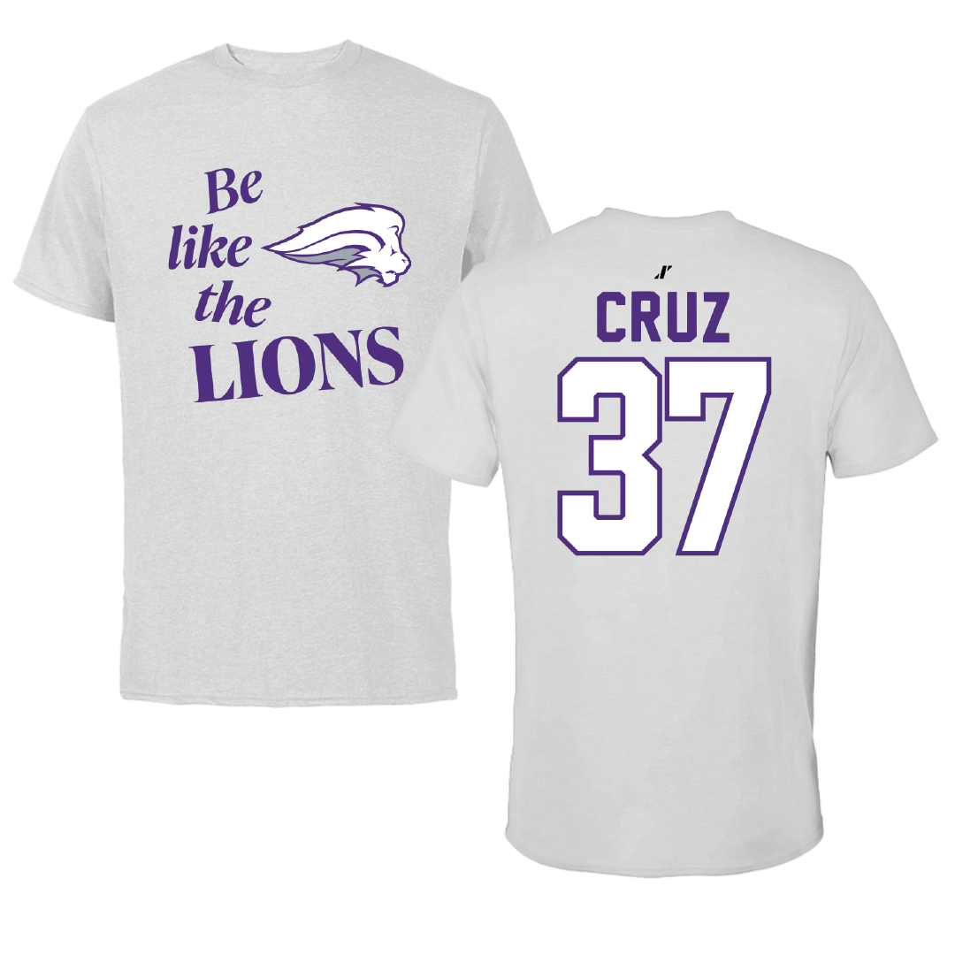 Nelson University Soccer Light Gray Be Like Us Performance Tee - #37 Angel Cruz