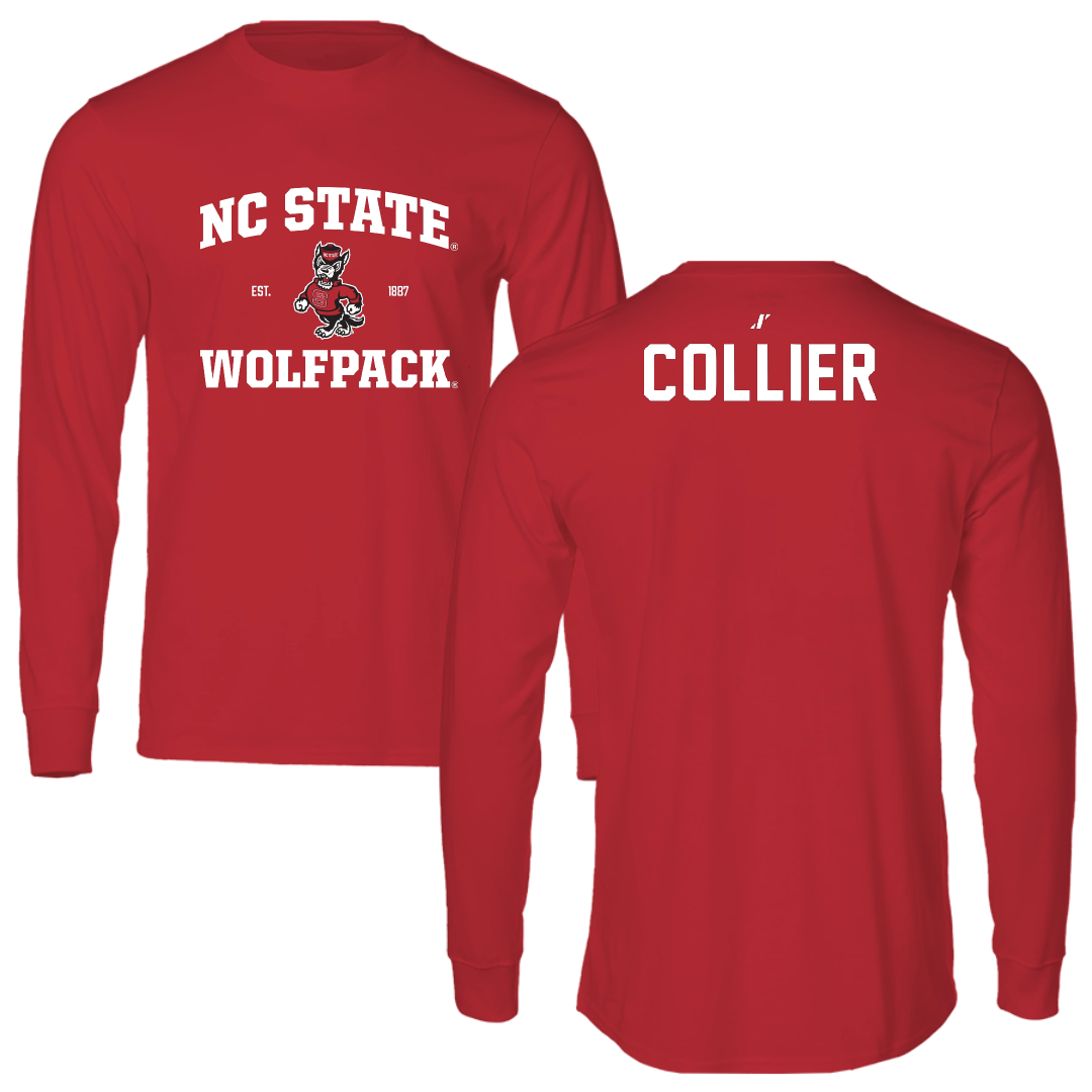 North Carolina State University Cheer Red General Performance Long Sleeve - Kennedy Collier