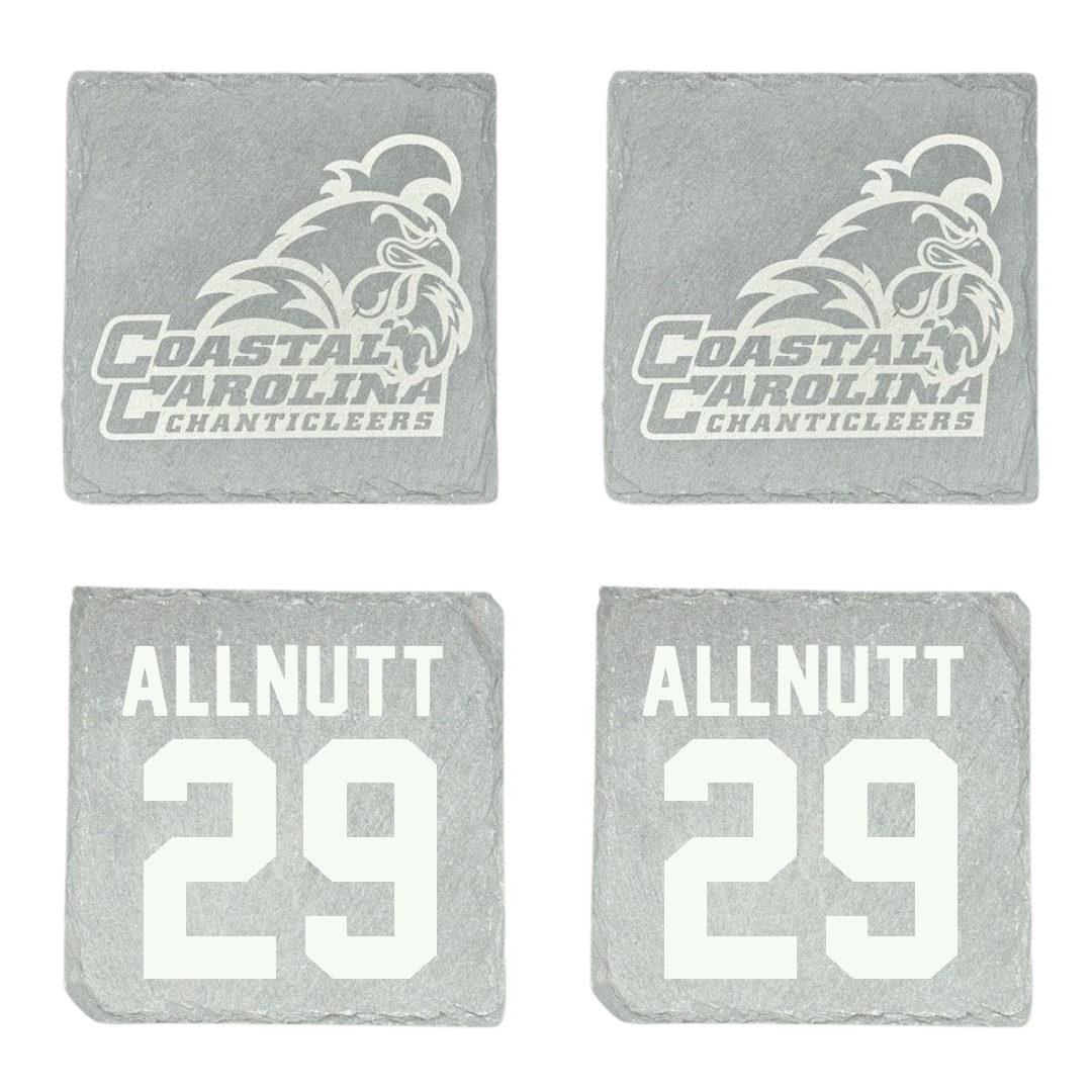 Coastal Carolina University Lacrosse Stone Coaster (4 Pack)  - #29 Reese Allnutt