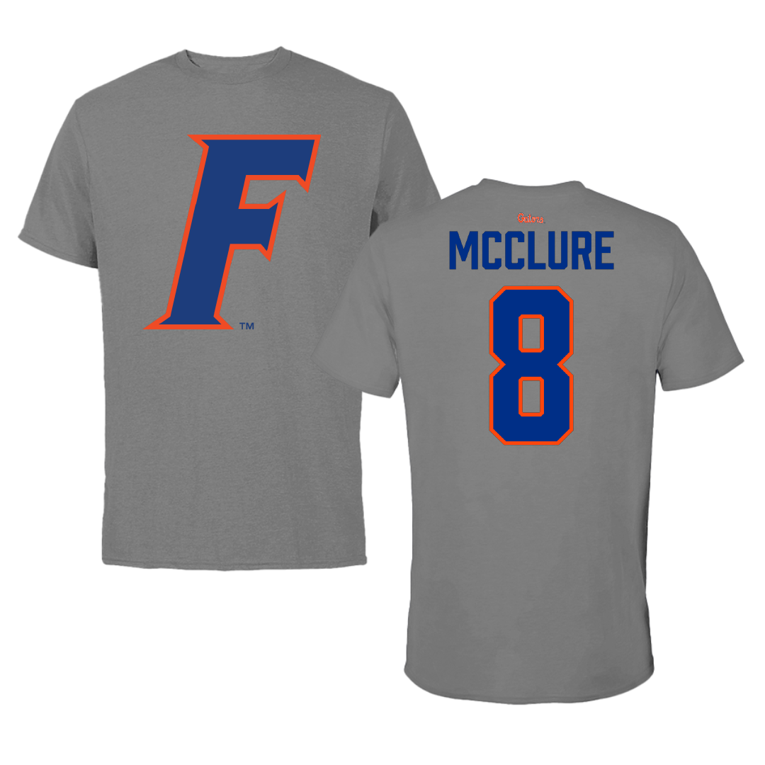 University of Florida Soccer Dark Gray Tee - #8 Charlotte McClure