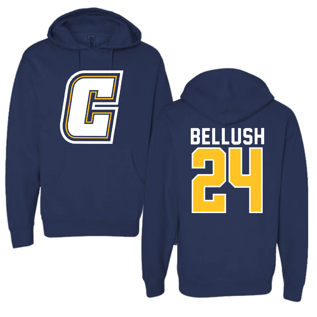 Coker University Acrobatics & Tumbling Navy Hoodie - #24 Tanner Bellush