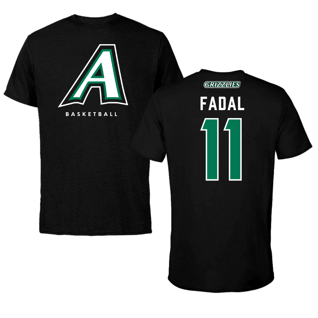 Adams State University Basketball Black Block Tee - #11 Austin Fadal