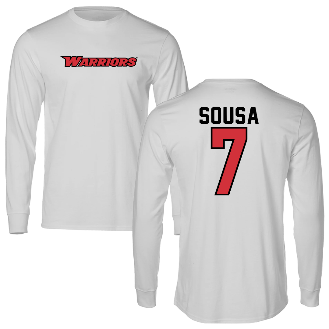 Stanislaus State Soccer Light Gray Warriors Long Sleeve - #7 Haylee Sousa