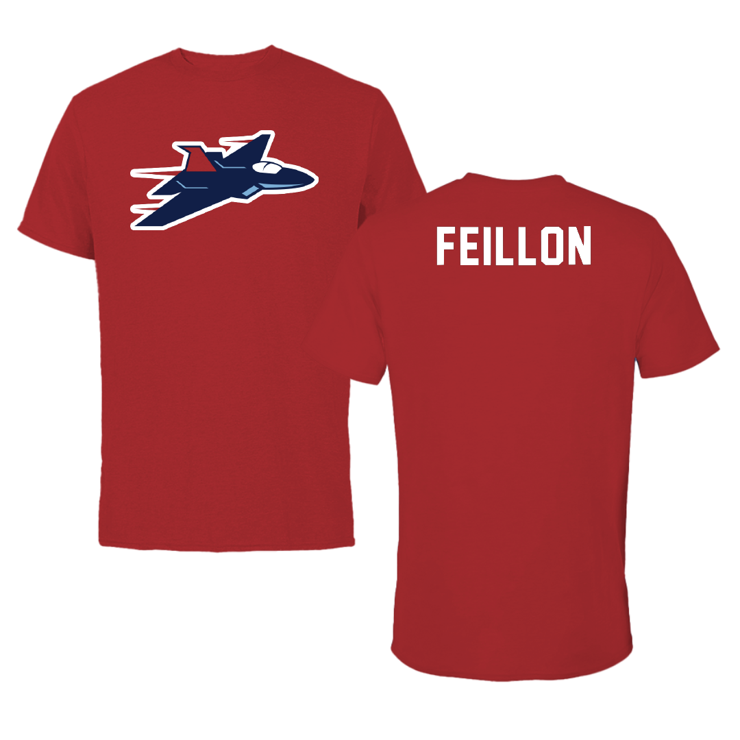 Newman University Tennis Canvas Red Tee - Luna Feillon