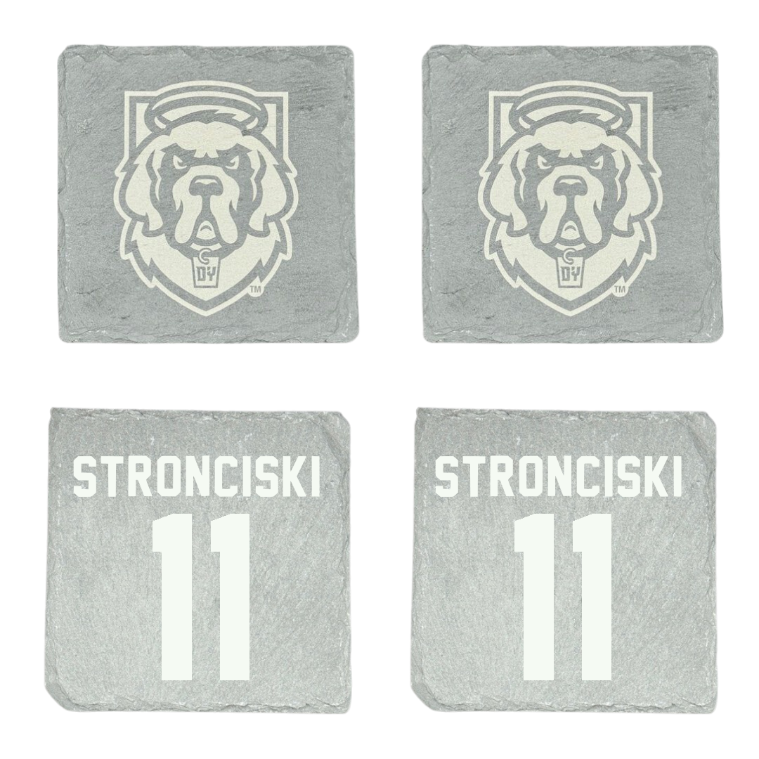 D'Youville University Softball Stone Coaster (4 Pack)  - #11 Taylor Stronciski